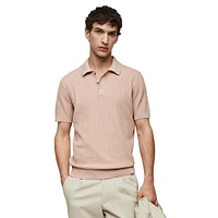 Freccia Openwork-Knit Polo Shirt