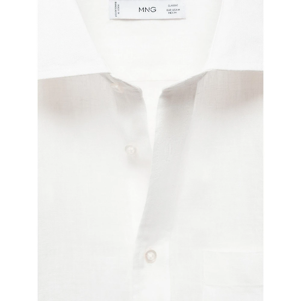 Chemise classique en lin Avispa