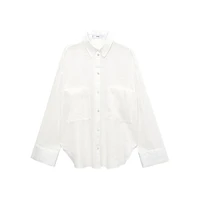 Regina Ramie & Cotton Patch-Pocket Shirt