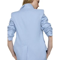 Blazer droit en lin