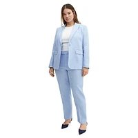 Blazer droit en lin