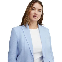 Blazer droit en lin