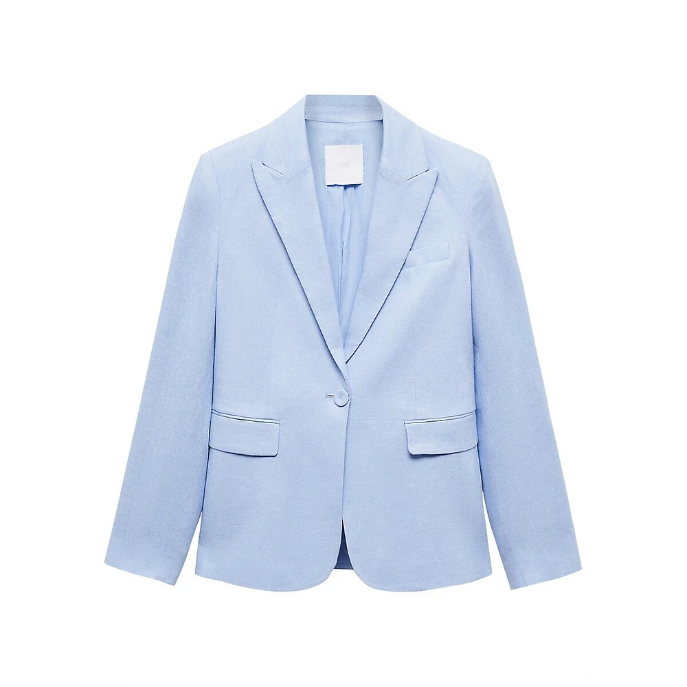 Blazer droit en lin