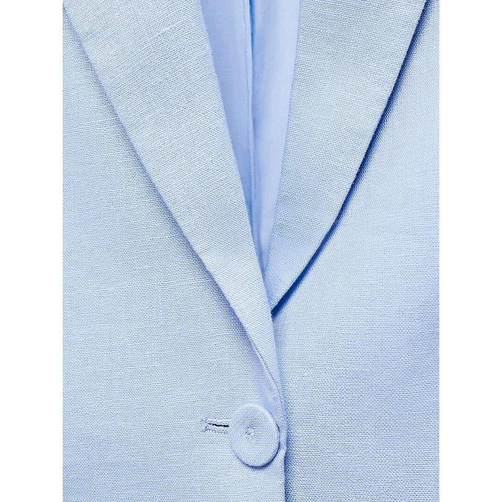 Blazer droit en lin