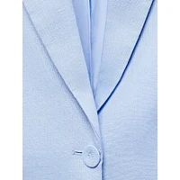 Blazer droit en lin