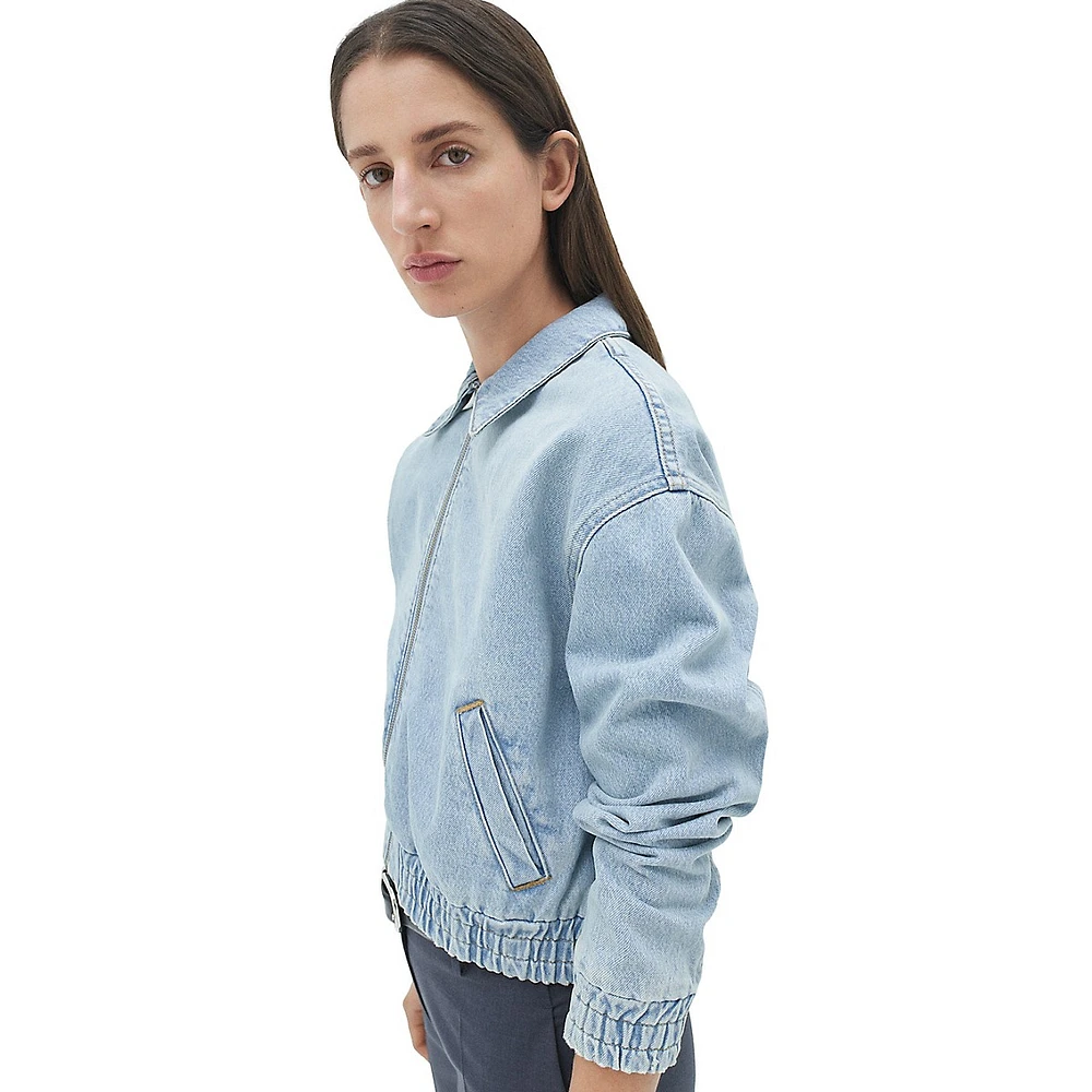 Blake Denim Bomber Jacket