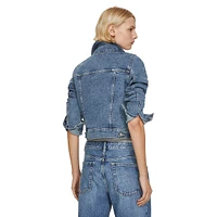 Vicky Cropped Denim Jacket