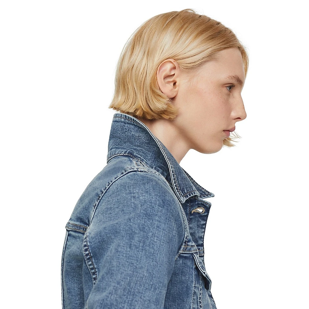 Vicky Cropped Denim Jacket