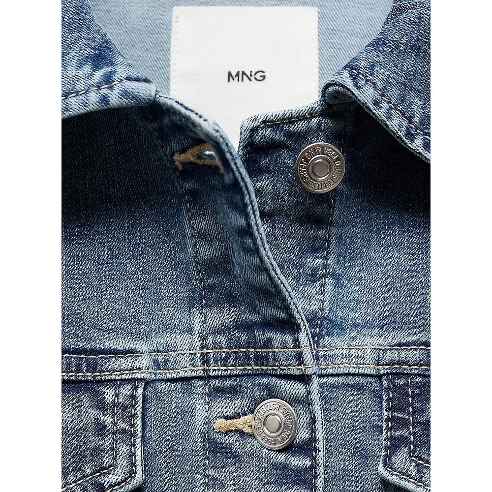 Vicky Cropped Denim Jacket