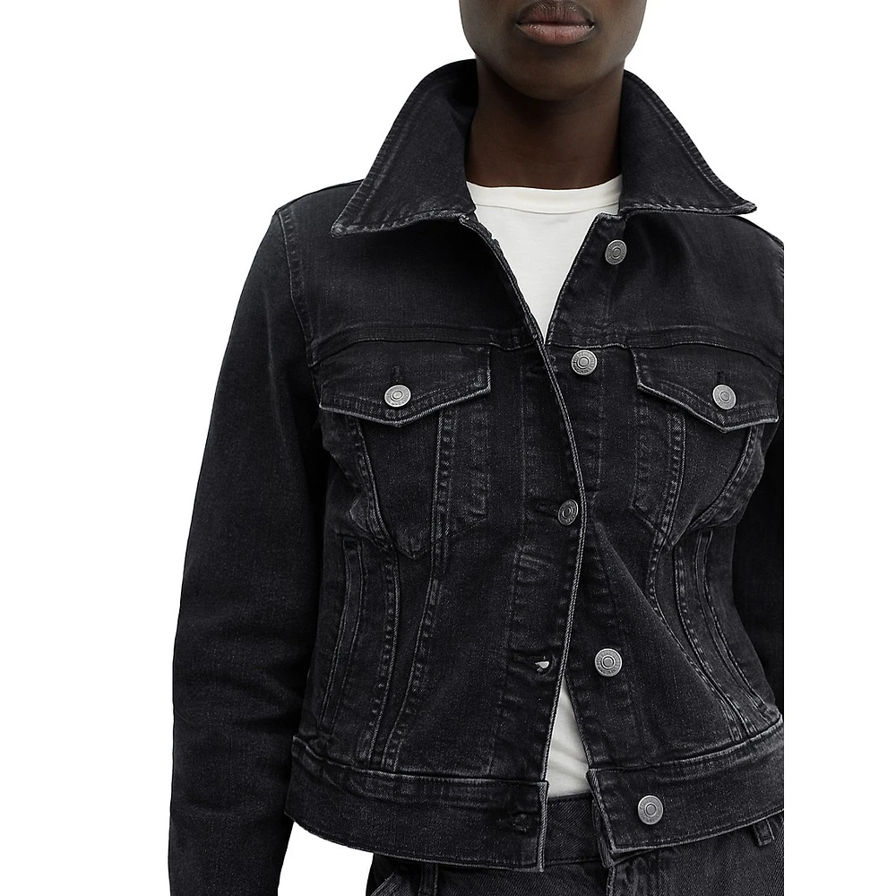 Vicky Cropped Denim Jacket