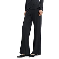 Belinda Smooth-Fit Wide-Leg Pull-On Pants