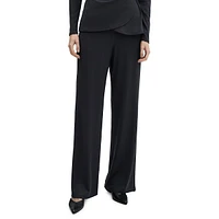 Belinda Smooth-Fit Wide-Leg Pull-On Pants