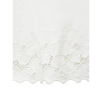 Dahlia Embroidered-Hem T-Shirt