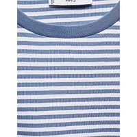 Estrella Striped Cotton T-Shirt