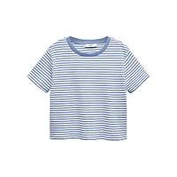 Estrella Striped Cotton T-Shirt