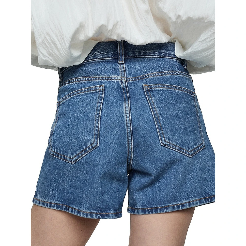 Zoe High-Rise Denim Shorts