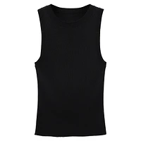 Karl Sleeveless Fitted Ribbed Top