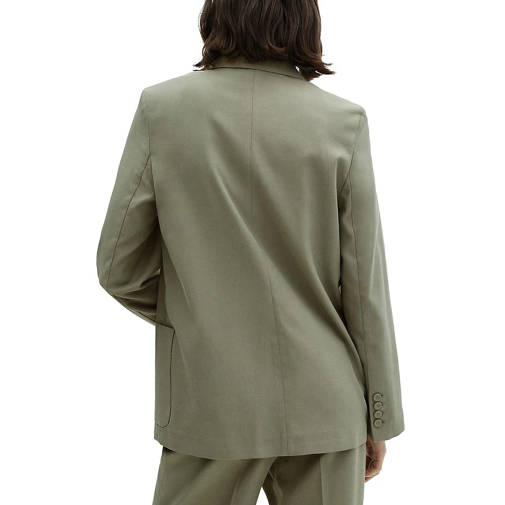 Alicante Lyocell & Cotton Suit Blazer