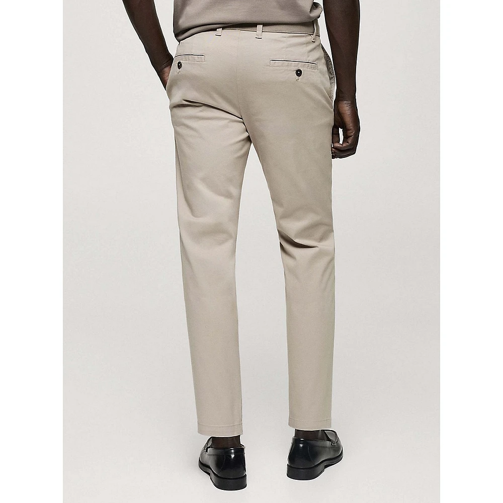 Prato Stretch-Cotton Tapered Cropped Trousers