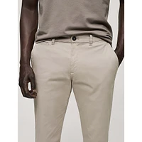 Prato Stretch-Cotton Tapered Cropped Trousers