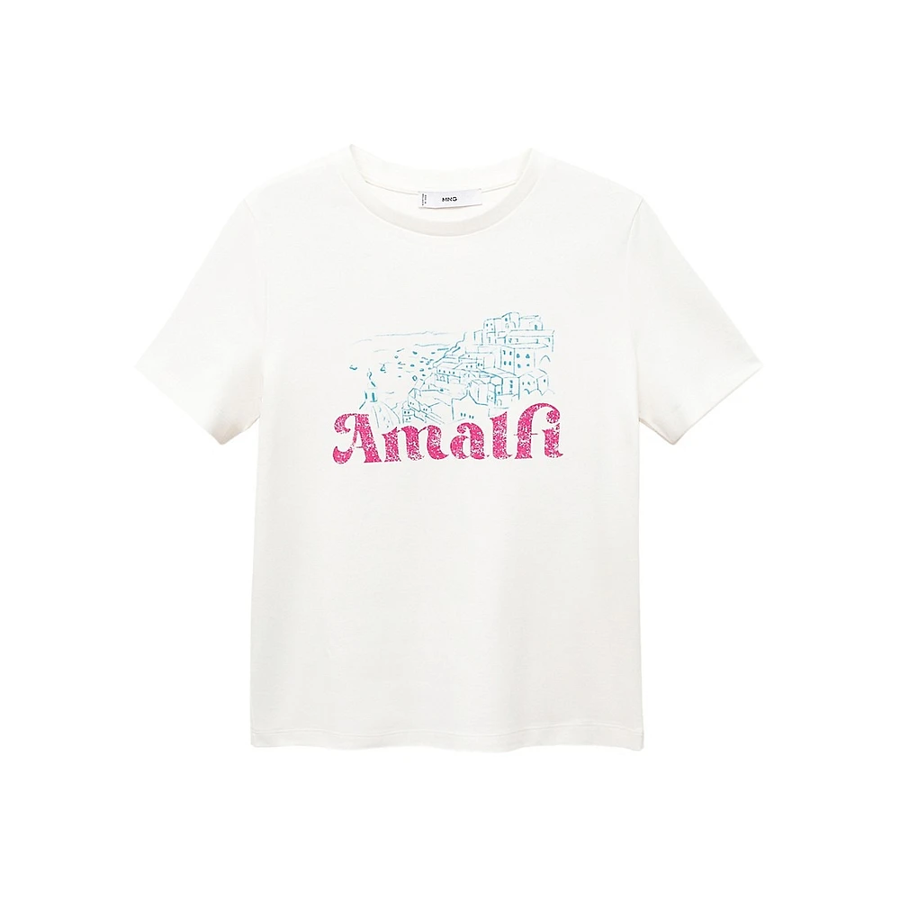 Rin Amalfi-Graphic Cotton T-Shirt