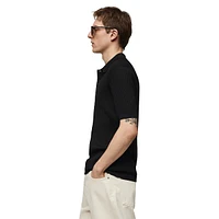 Talaia Ribbed-Knit Polo Shirt