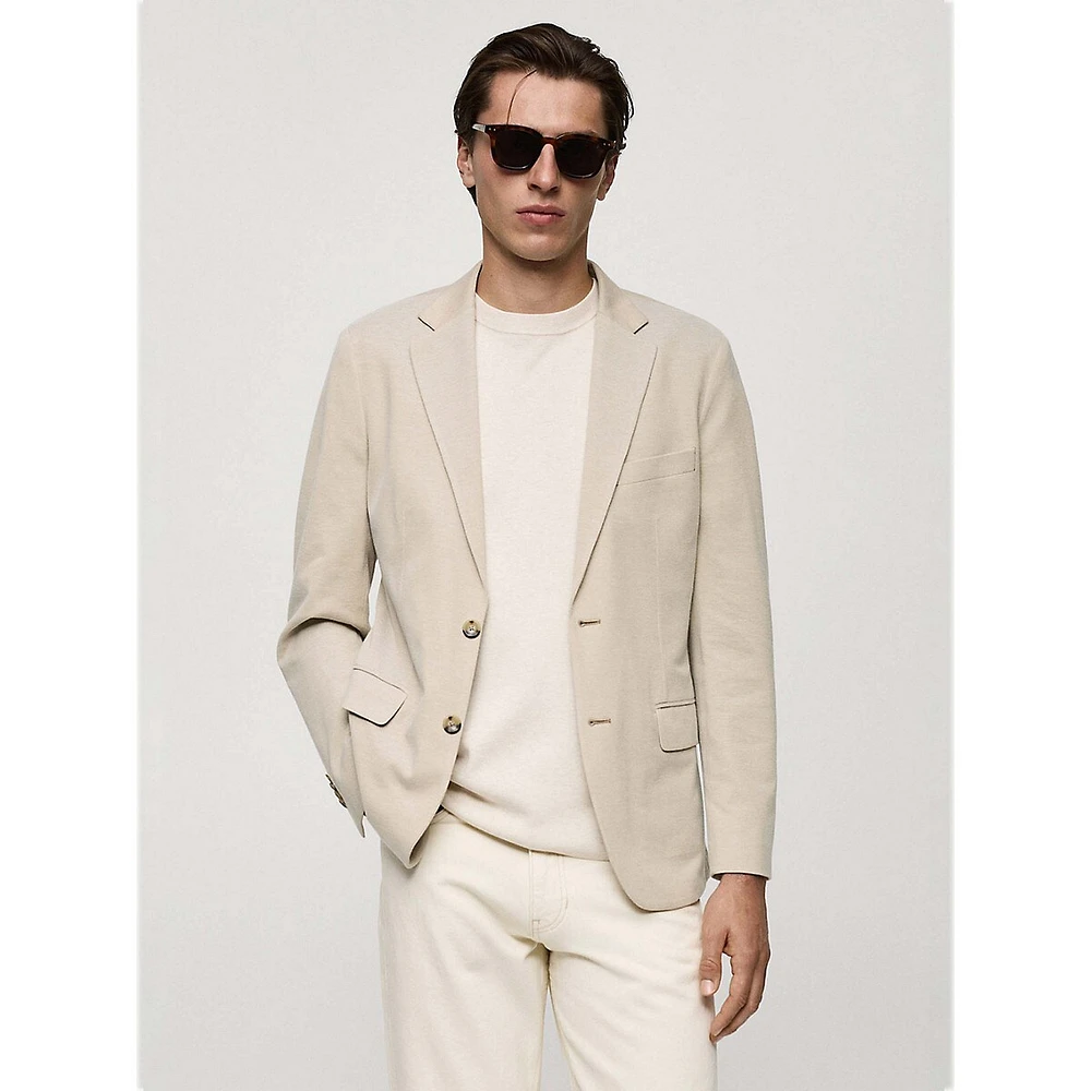 Verner Slim-Fit Cotton-Blend Blazer