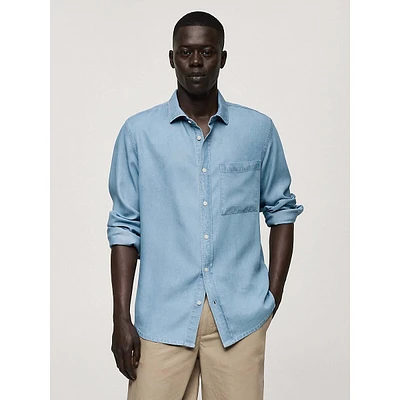 Tencel Chambray Pocket Shirt