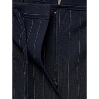 Fiocco Pinstriped Drawstring Wide-Leg Trousers