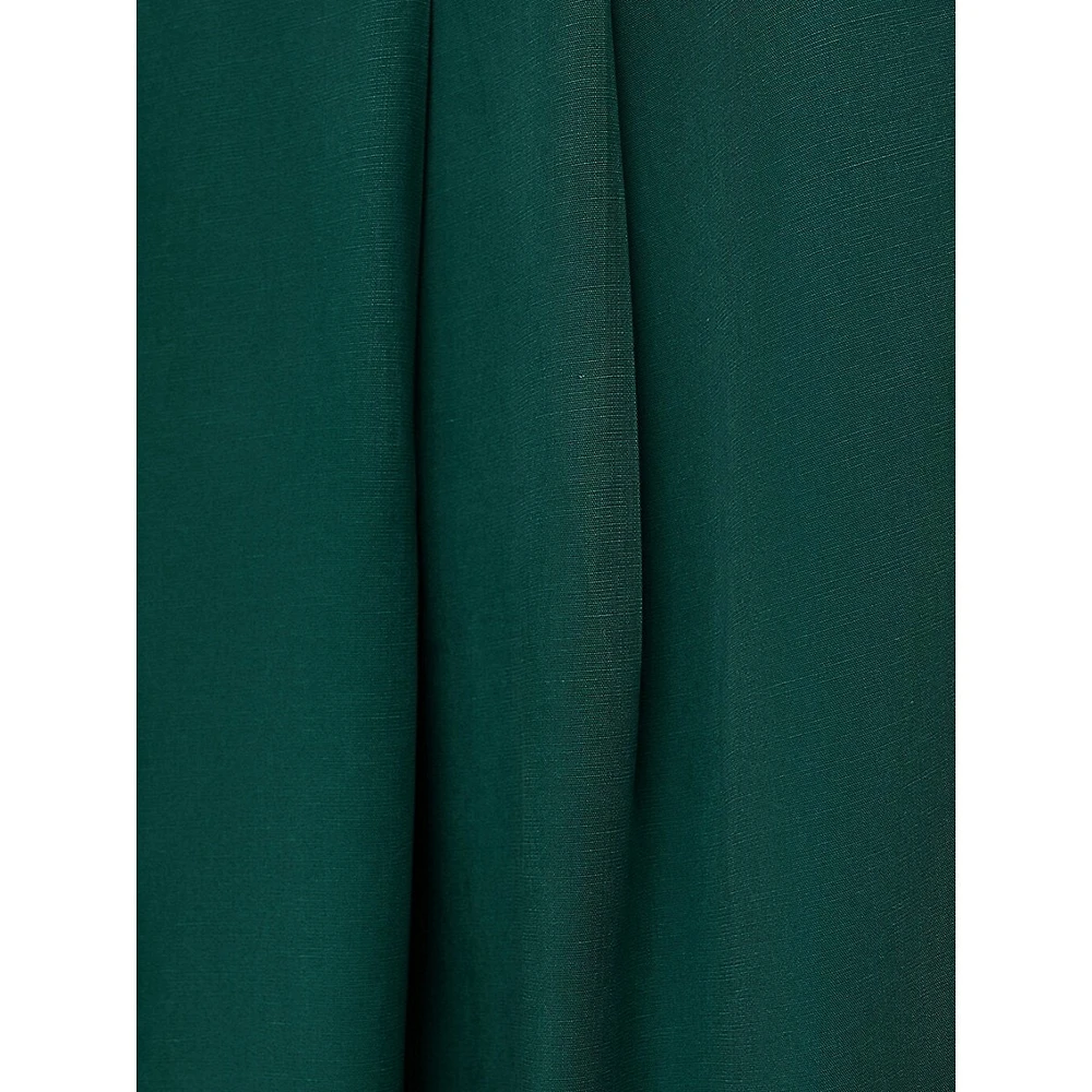Robbie Belted & Pleated Dress Pants