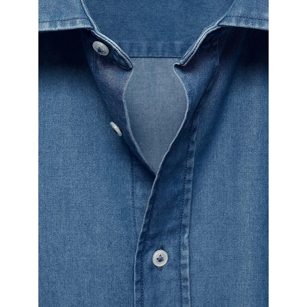 Slim-Fit Chambray Shirt