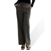 Fiocco Pinstriped Drawstring Wide-Leg Trousers