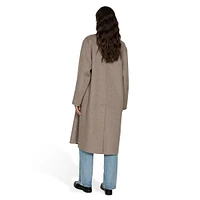 Picarol Wool-Blend Double-Breasted Oversized Coat