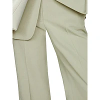 Erba Creased Wide-Leg Dress Pants