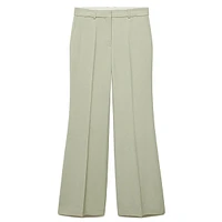 Erba Creased Wide-Leg Dress Pants