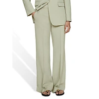 Erba Creased Wide-Leg Dress Pants