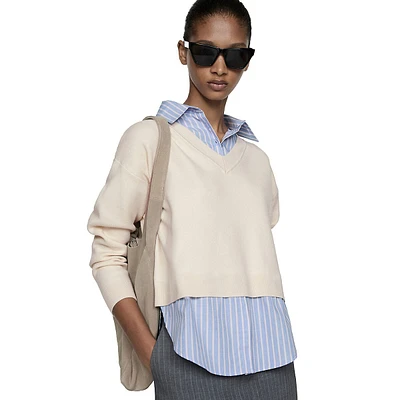 Chiara Layered Shirt Sweater