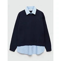 Fede Layered Shirt Sweater