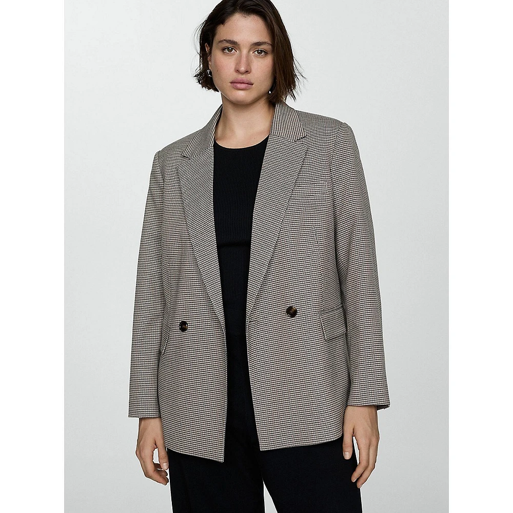 Americana Charlott Mini-Houndstooth Blazer