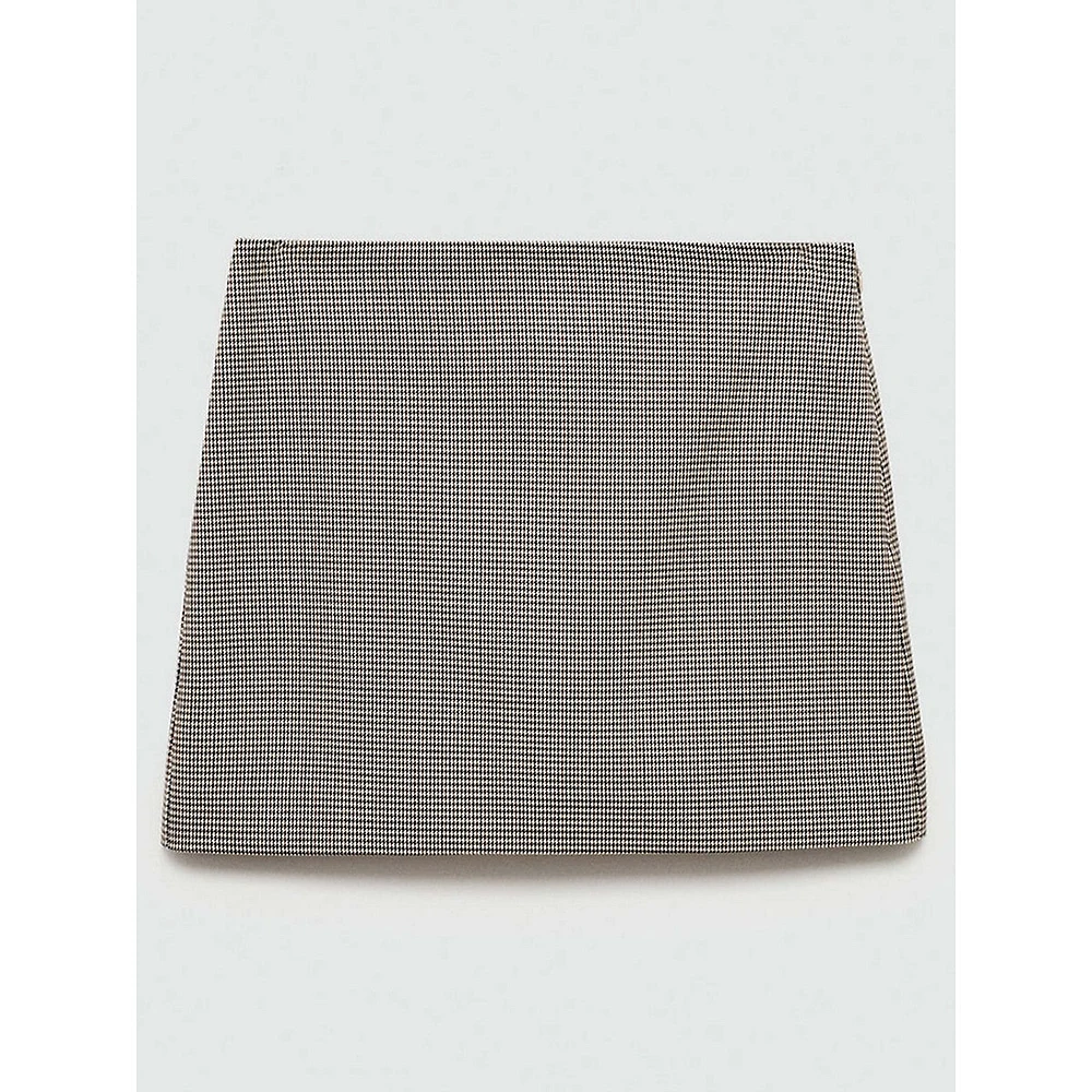 Charlott Mini-Houndstooth Mini Skirt