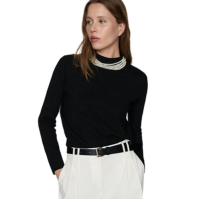 Chimneyb Fine-Knit High-Neck Sweater