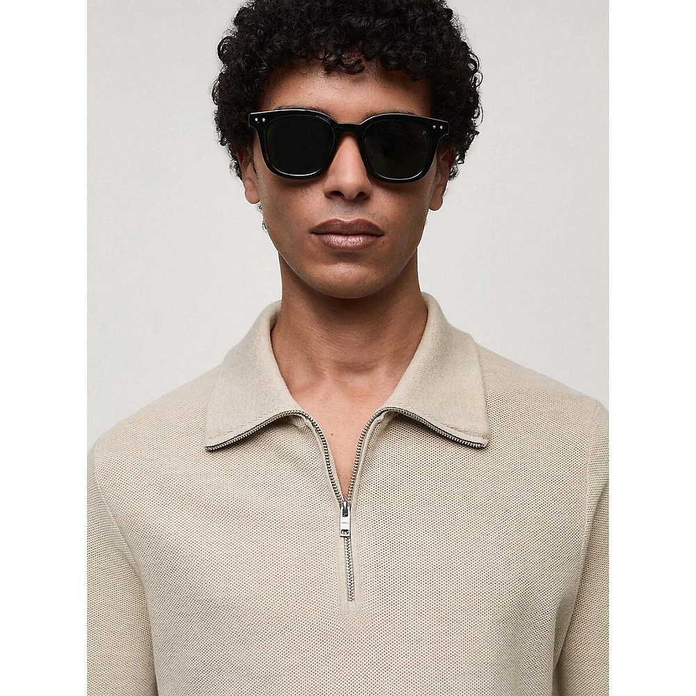 Tenp Quarter-Zip Polo Sweater