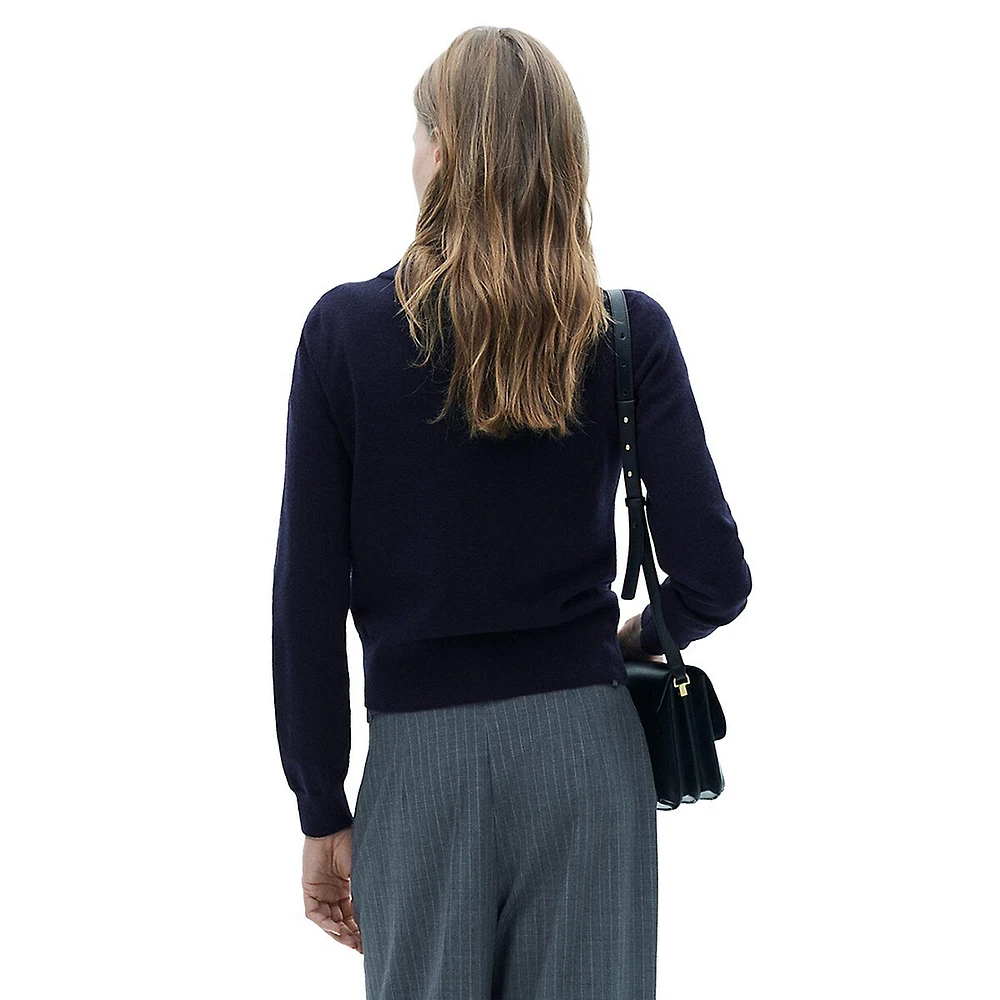 Nekko Rib-Trim Crewneck Sweater