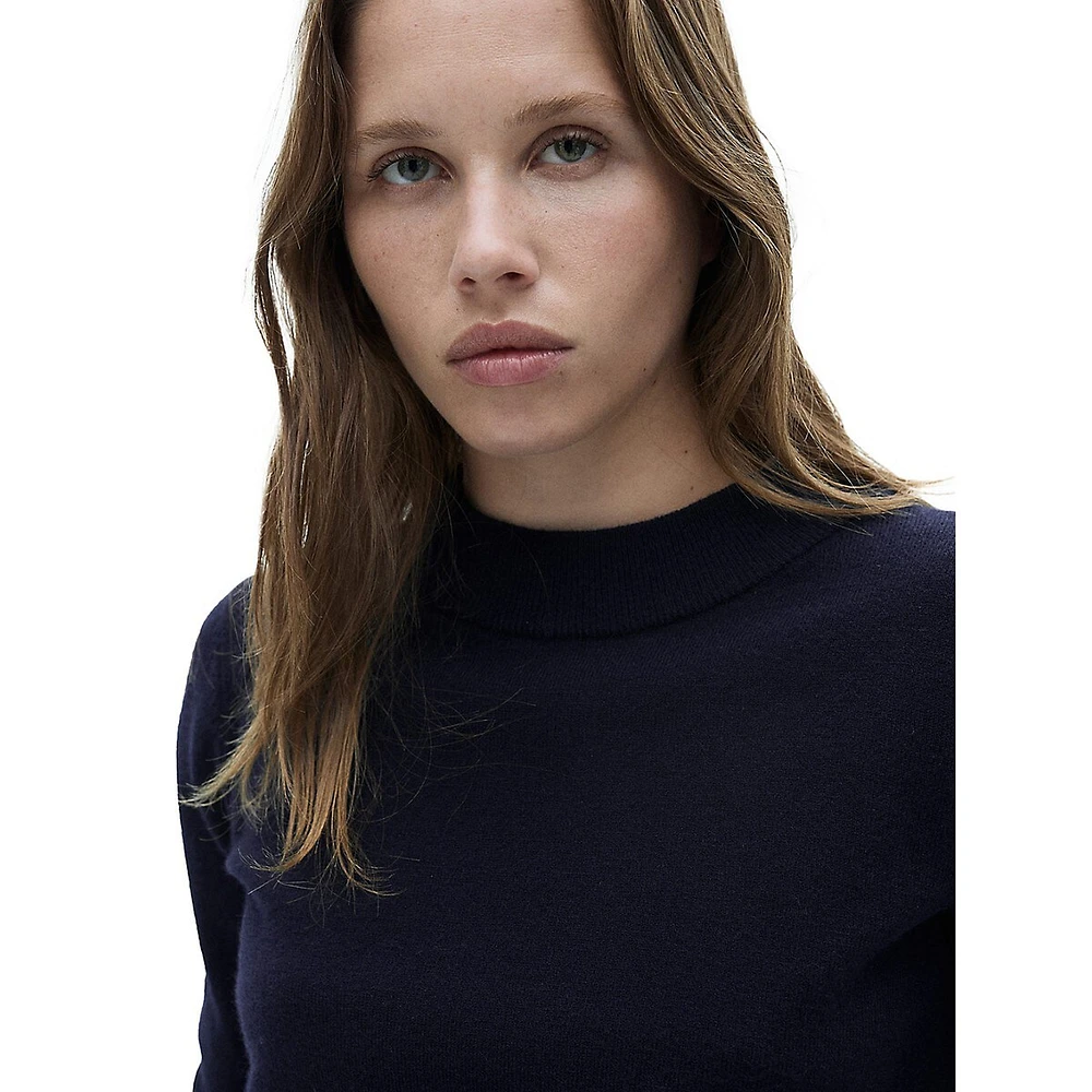 Nekko Rib-Trim Crewneck Sweater