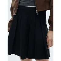 Grunge Pleated Mini Skirt