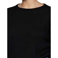 Lucca Fine-Knit Crewneck Sweater