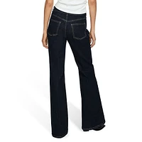 Violet High-Rise Flared Jeans