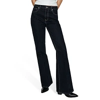 Violet High-Rise Flared Jeans