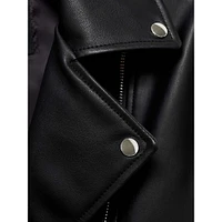 Liz Faux Leather Moto Jacket