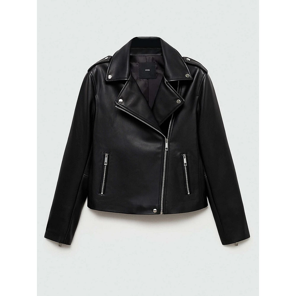 Liz Faux Leather Moto Jacket